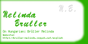 melinda bruller business card