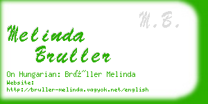 melinda bruller business card